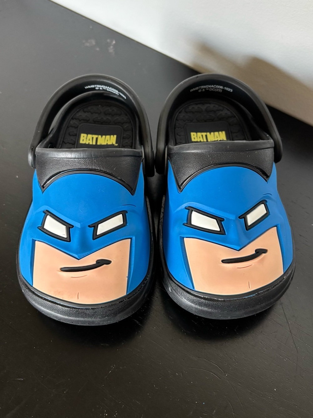 DC Comics Batman Superhero Clogs Shoes Toddler 5/6 Black